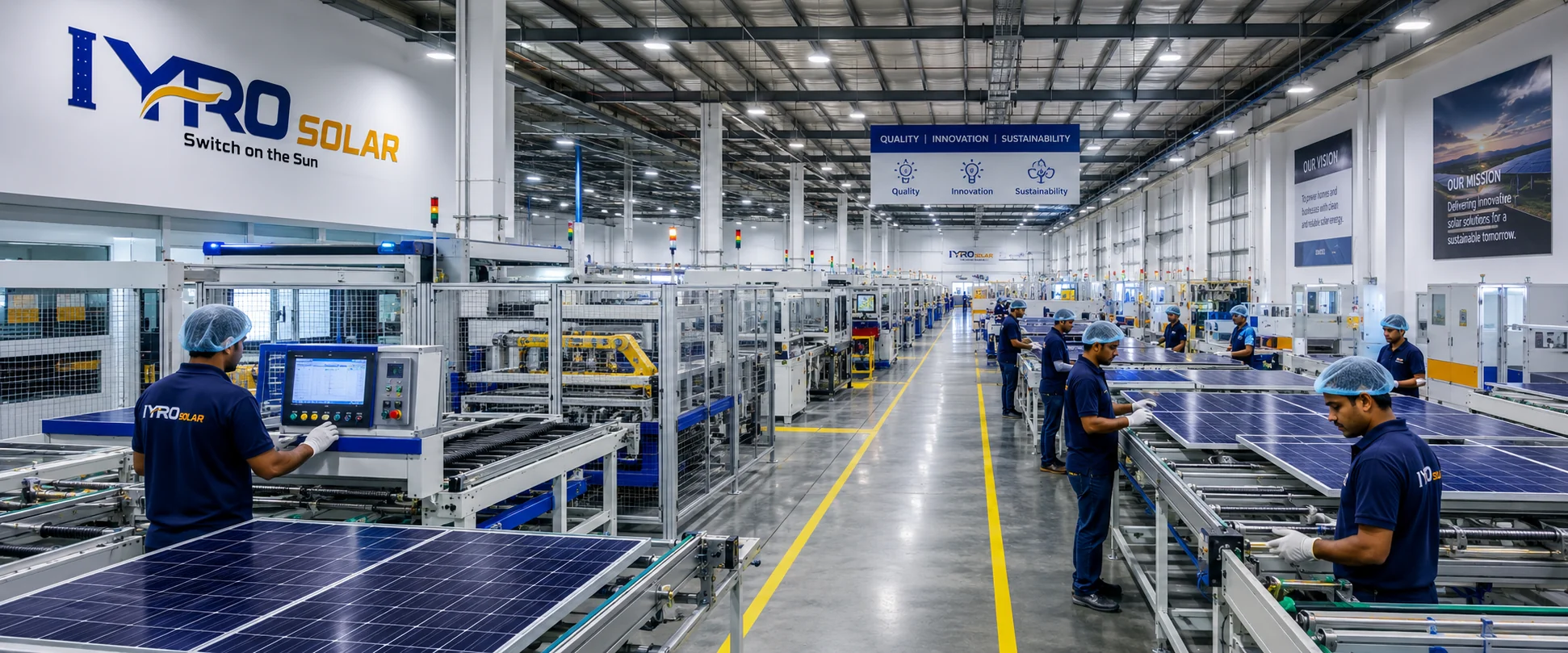 The IYRO Solar production floor