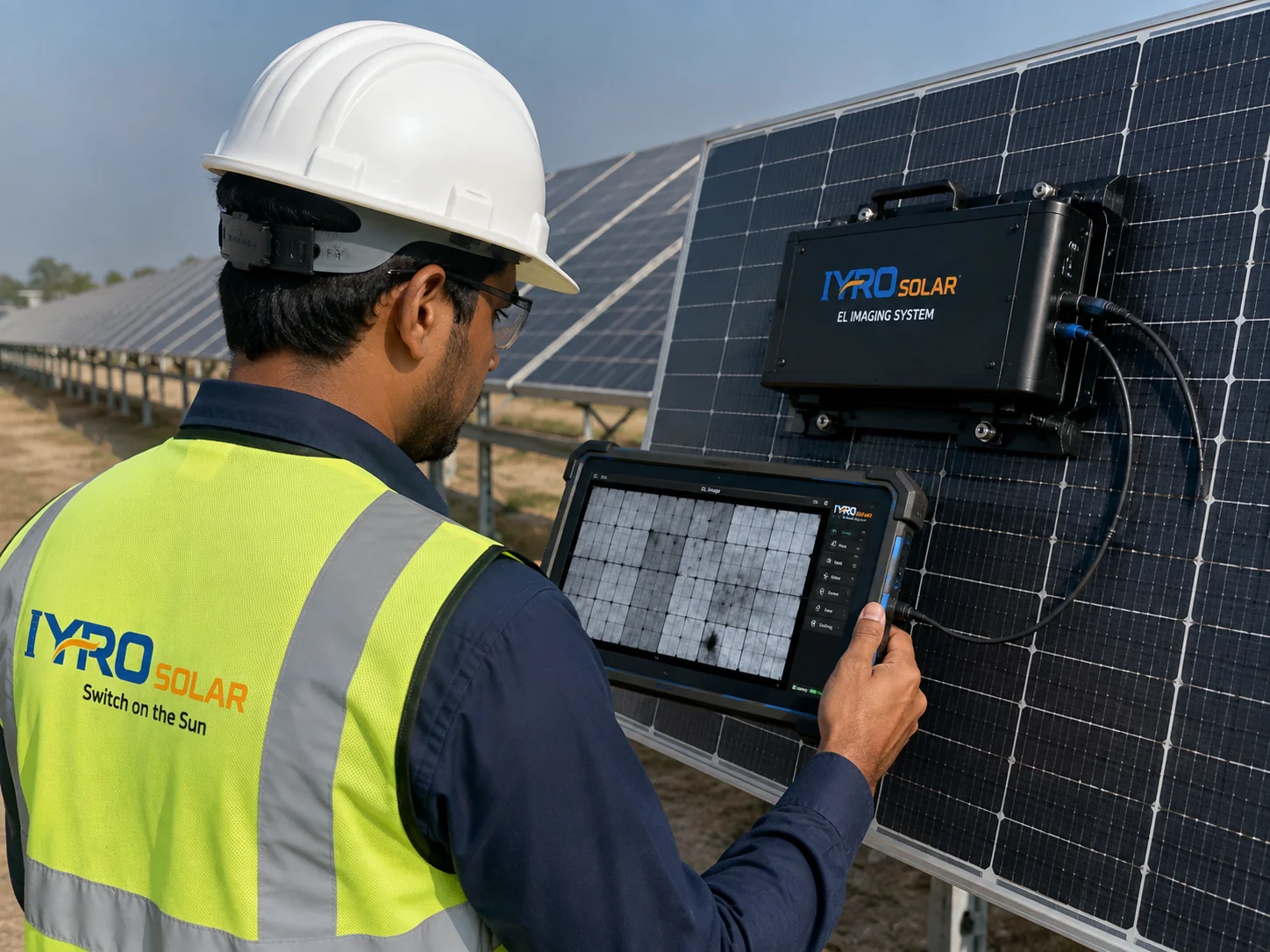 EL
      inspection at the IYRO Solar plant