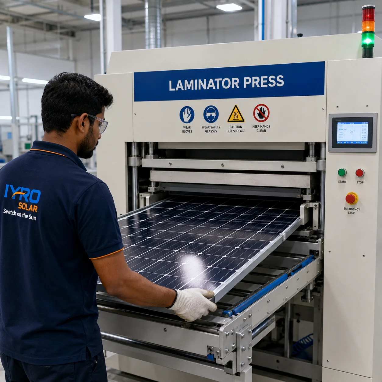 Lamination at the IYRO Solar plant