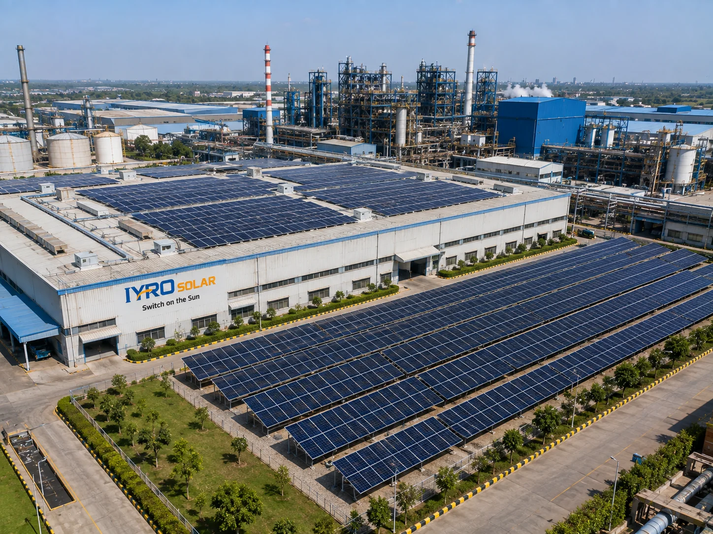 Industrial captive solar plant