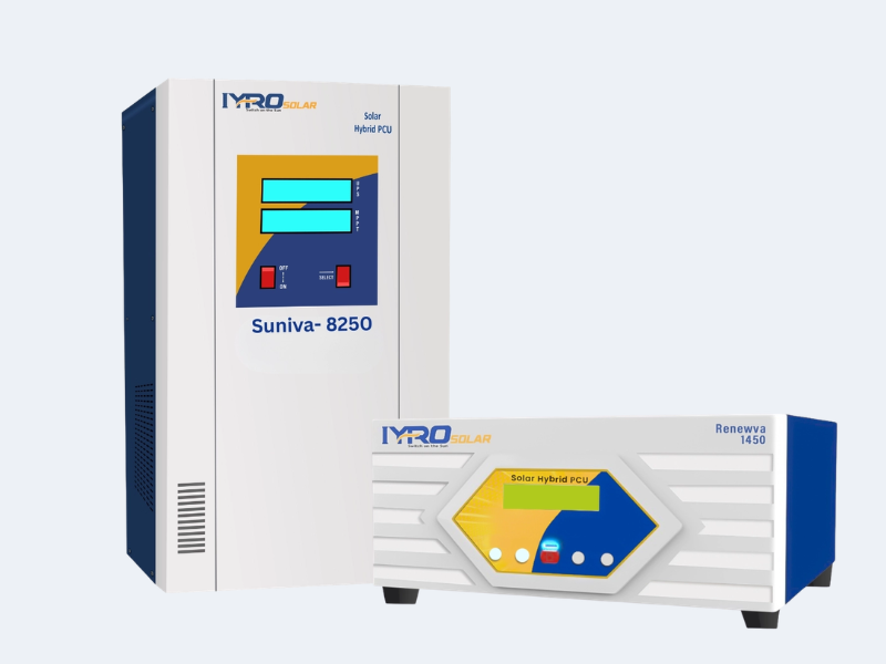 IYRO off-grid inverter and battery bank in a home backup installation